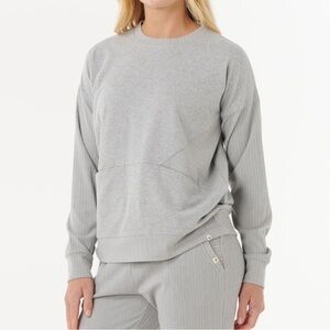 Rip Curl Women's Light Gray Ribbed Classic Surf Jogger Set